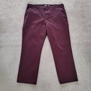 IZOD 36x29 Mens Saltwater Maroon Red Chino Stretch Pants GUC Cotton Blend